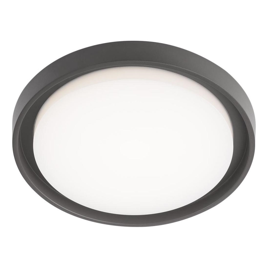 Redo 9184 - BEZEL LED buitenplafondlamp 30W/230V Ø 34 cm IP54 antraciet