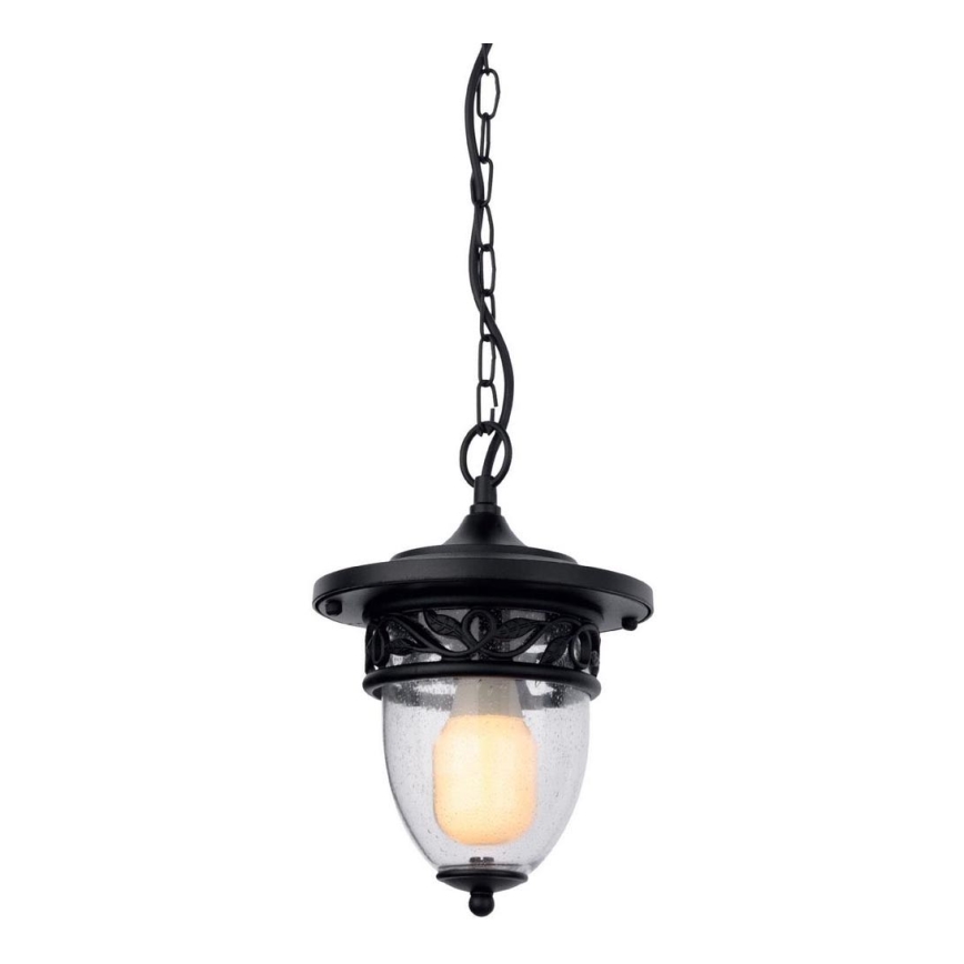 Redo 9399 - Buitenlamp aan ketting BASEL 1xE27/42W/230V IP44 zwart
