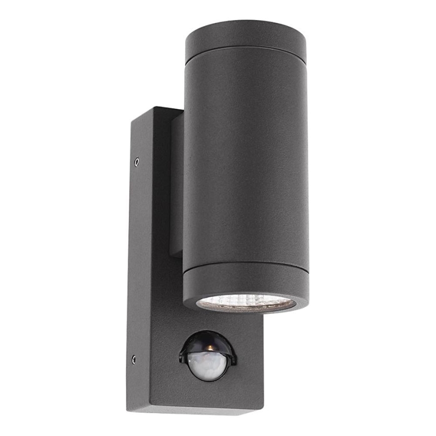 Redo 9453 - Applique murale extérieure avec détecteur VINCE 2xLED/3W/230V IP54 anthracite