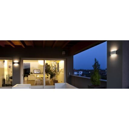 Redo 9622 - LED buitenwandlamp KLIPPE LED/13W/230V 3000K IP54 wit