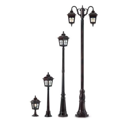 Redo 9652 - Lampe d'extérieur YORK 1xE27/70W/230V IP44 marron