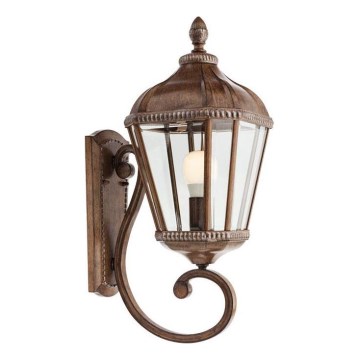 Redo 9656 - Applique murale extérieure ESSEN 1xE27/70W/230V IP44 marron/patine