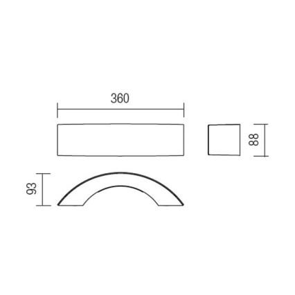 Redo 9904 - LED Wandlamp voor buiten ECLIPSE 3xLED/3W/230V IP54