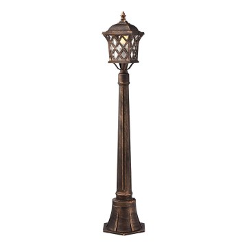 Redo 9961 - Lampadaire extérieur BREMEN 1xE27/42W/230V IP23 doré/patine