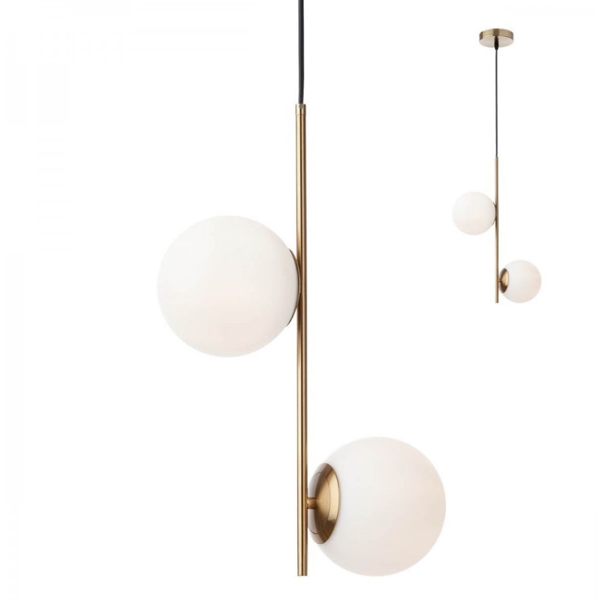 Redo A01-2623 - Vervangende lampenkap voor kroonluchter NIVA diameter 15 cm wit