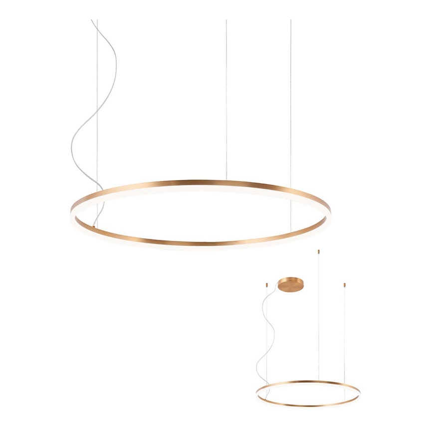 Redo - Bronzen LED Hanglamp aan koord ORBIT LED / 55W / 230V