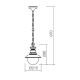 Redo - Buiten hanglamp aan ketting SCOTT 1x E27 / 42W / 230V IP44
