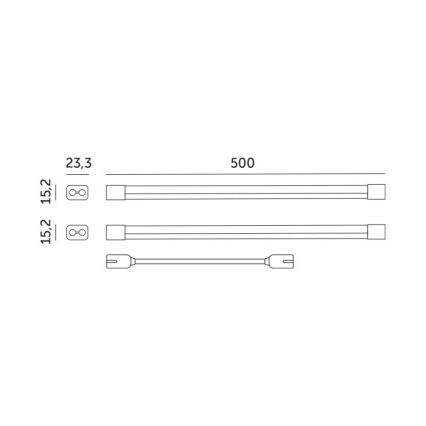 Réglette de cuisine pour la culture des plantes GROWLY 2xLED/8,5W/230V blanc