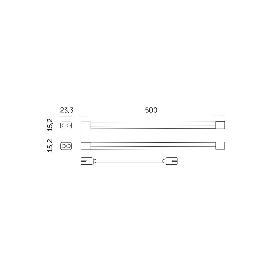 Réglette de cuisine pour la culture des plantes GROWLY 2xLED/8,5W/230V blanc