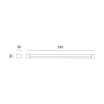 Réglette de cuisine pour la culture des plantes GROWLY LED/9W/230V blanc