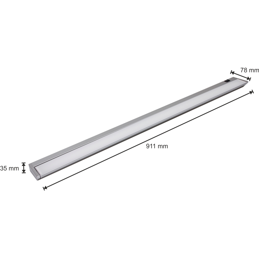 Réglette LED pour meuble de cuisine LED/15W/230V argent