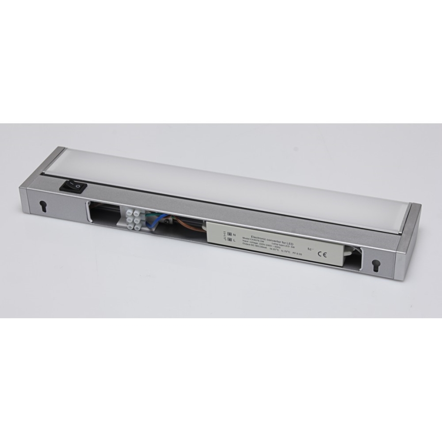 Réglette LED pour meuble de cuisine LED/5W/230V argent