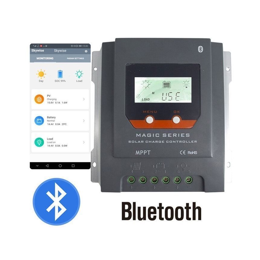 Régulateur de charge solaire connecté MPPT 12-24V/20A IP32
