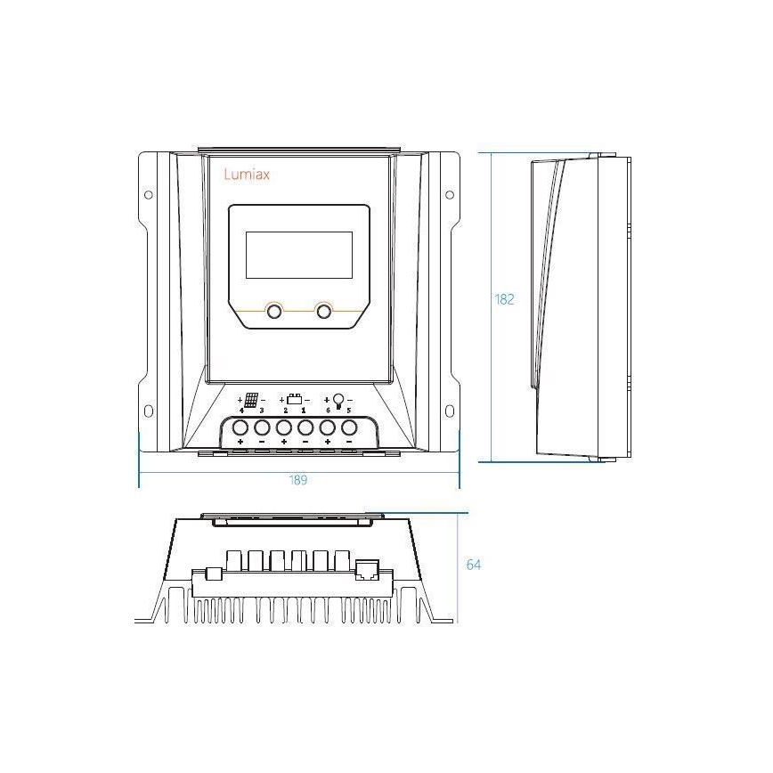 Régulateur de charge solaire connecté MPPT 12-24V/20A IP32