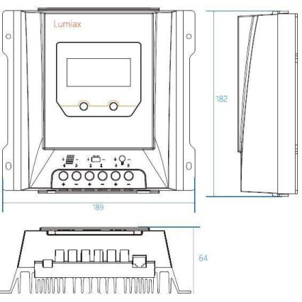 Régulateur de charge solaire MPPT MT2075 12/24V/20A