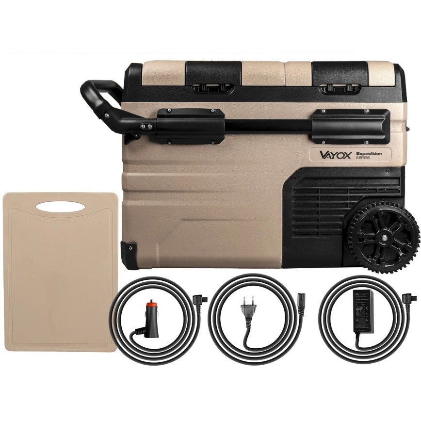 Reis koelkast met LCD scherm 39 l 230V/12V/24V bruin