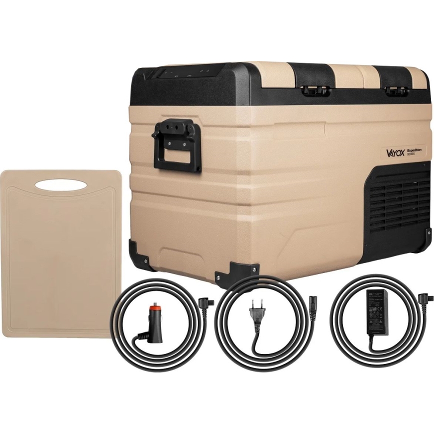 Reis koelkast met LCD scherm 39 l 230V/12V/24V bruin