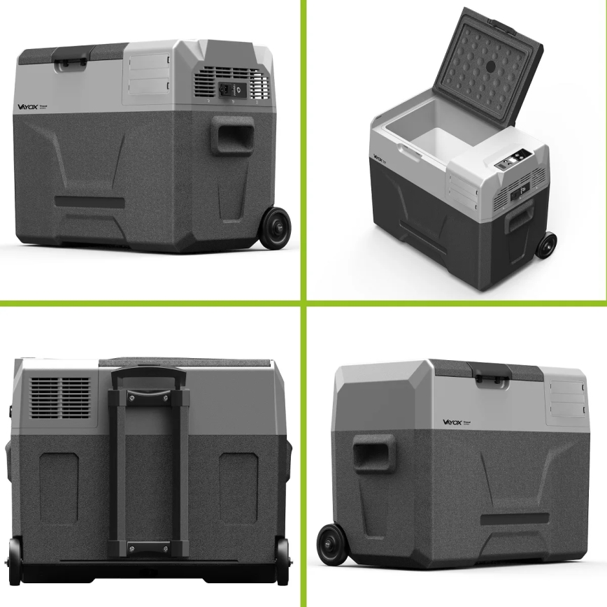 Reis koelkast met LCD scherm 40 l 230V/12V/24V zwart