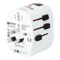 Reisadapter PRO Light USB AC45PD - Wereldwijd (UK + USA + AUS/CN), USB-A + USB-C 45W
