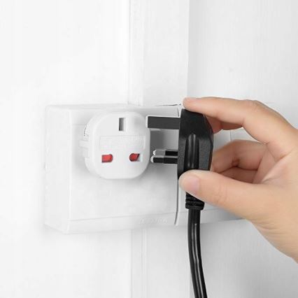 Reisadapter UK/EU 230V wit