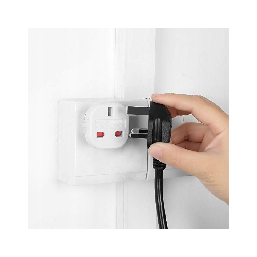 Reisadapter UK/EU 230V wit