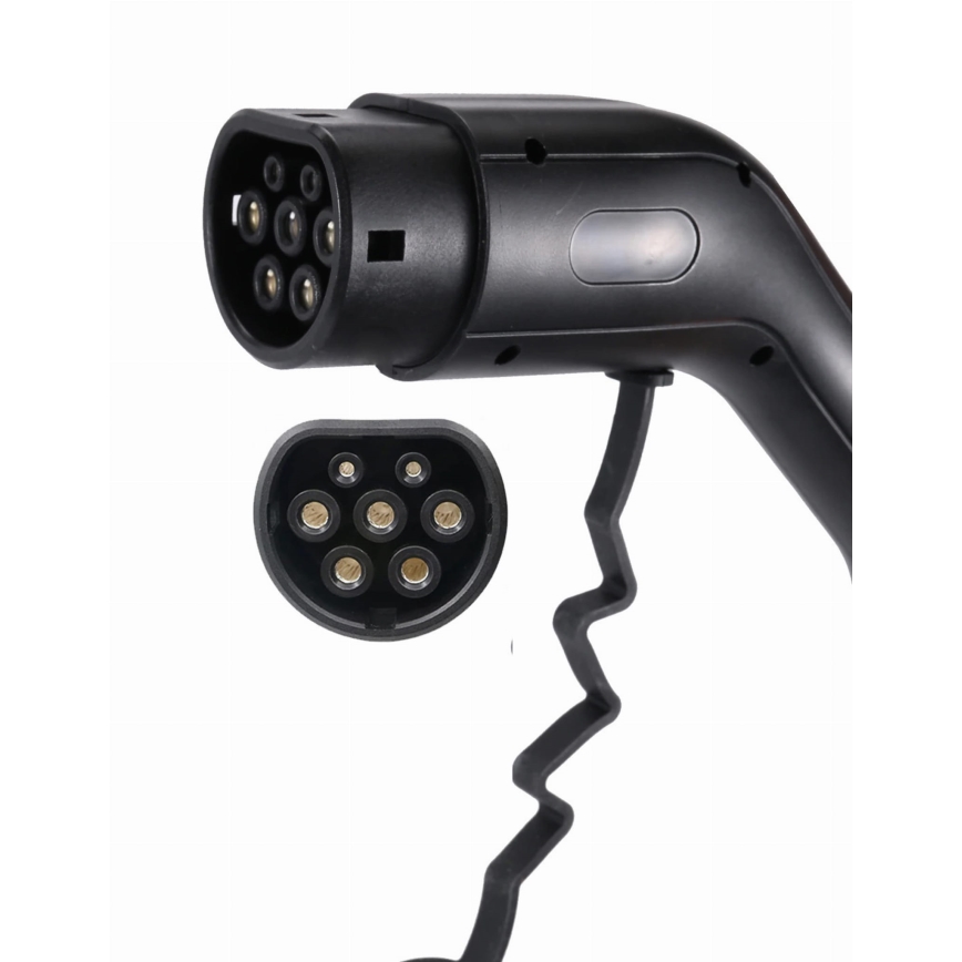 Reislaadstation voor elektrische auto's EV/PHEV AC Type 2 16A/380V 11kW IP55 5m + adapter 230V 3,7kW + Etui