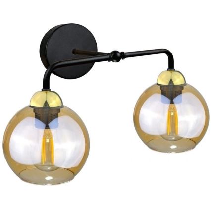 Vervangingsglas voor wandlamp AMBER - bruin gerookt