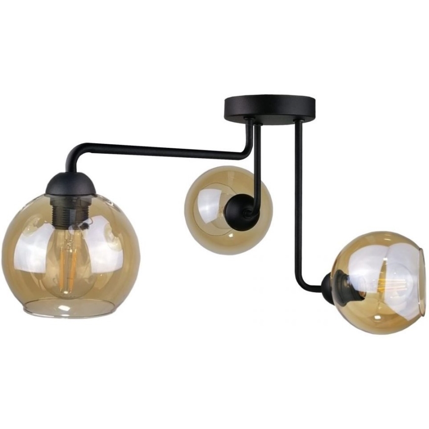 Vervangingsglas voor wandlamp AMBER - bruin gerookt