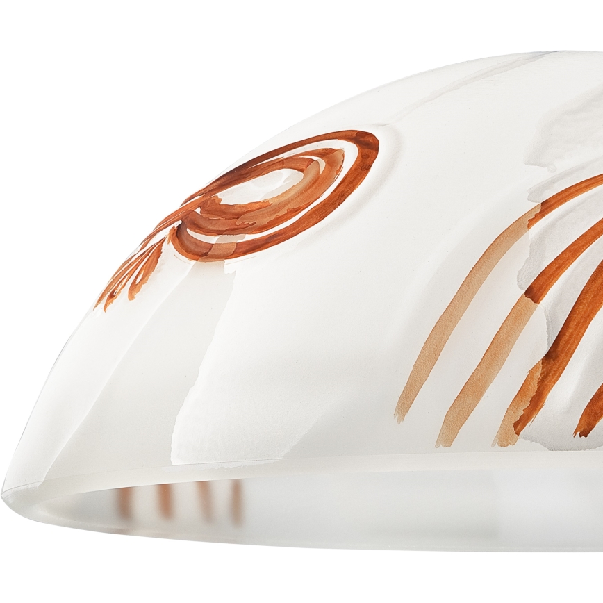 Reserve glas voor kroonluchter SFERA E27 120x300 mm wit/oranje