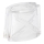 Reserve glas voor kroonluchter E14 10x12 cm wit