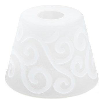 Reserve glas voor kroonluchter E27 diameter 15 cm wit