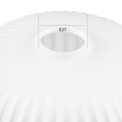 Reserve glas voor kroonluchter HARMA E27 18x20 cm wit