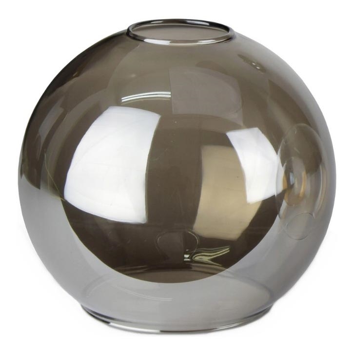 Reserve glas voor kroonluchter LACRIMA SMOKY E27 diameter 15 cm zwart gerookt