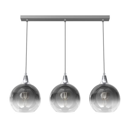 Reserve glas voor kroonluchter MONTE E27 diameter 20 cm gerookt