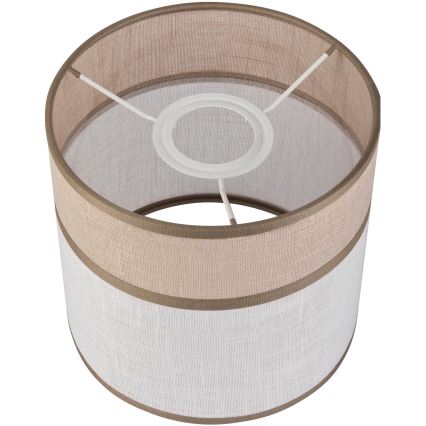 Vervangende lampenkap voor kroonluchter, tafellamp en wandlamp ANDREA E27 diameter 16 cm beige/grijs