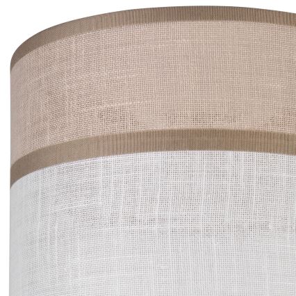 Vervangende lampenkap voor kroonluchter, tafellamp en wandlamp ANDREA E27 diameter 16 cm beige/grijs