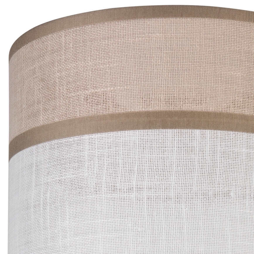 Vervangende lampenkap voor kroonluchter, tafellamp en wandlamp ANDREA E27 diameter 16 cm beige/grijs