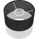 Reserve lampenkap ANDREA E27 diameter 16 cm zwart/wit