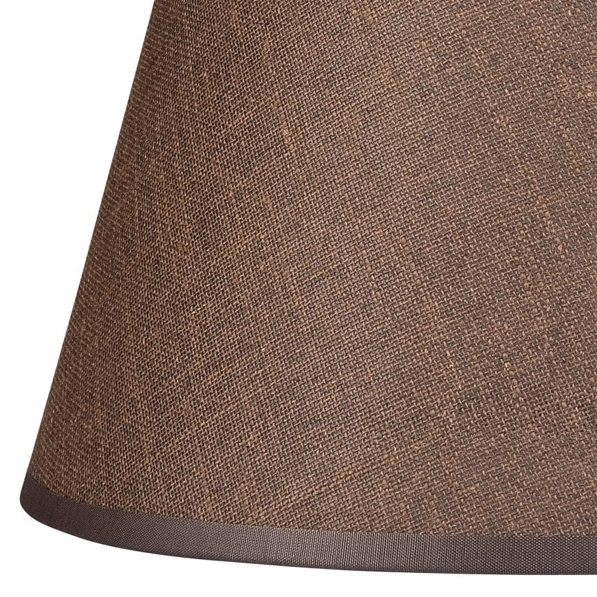 Vervangende lampenkap voor kroonluchter en wandlamp ANTONIO E14 120x200 mm bruin