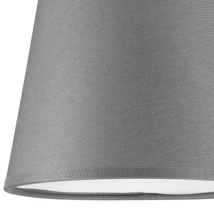 Vervangende lampenkap voor kroonluchter en wandlamp ELLIE E27 diameter 15 cm grijs