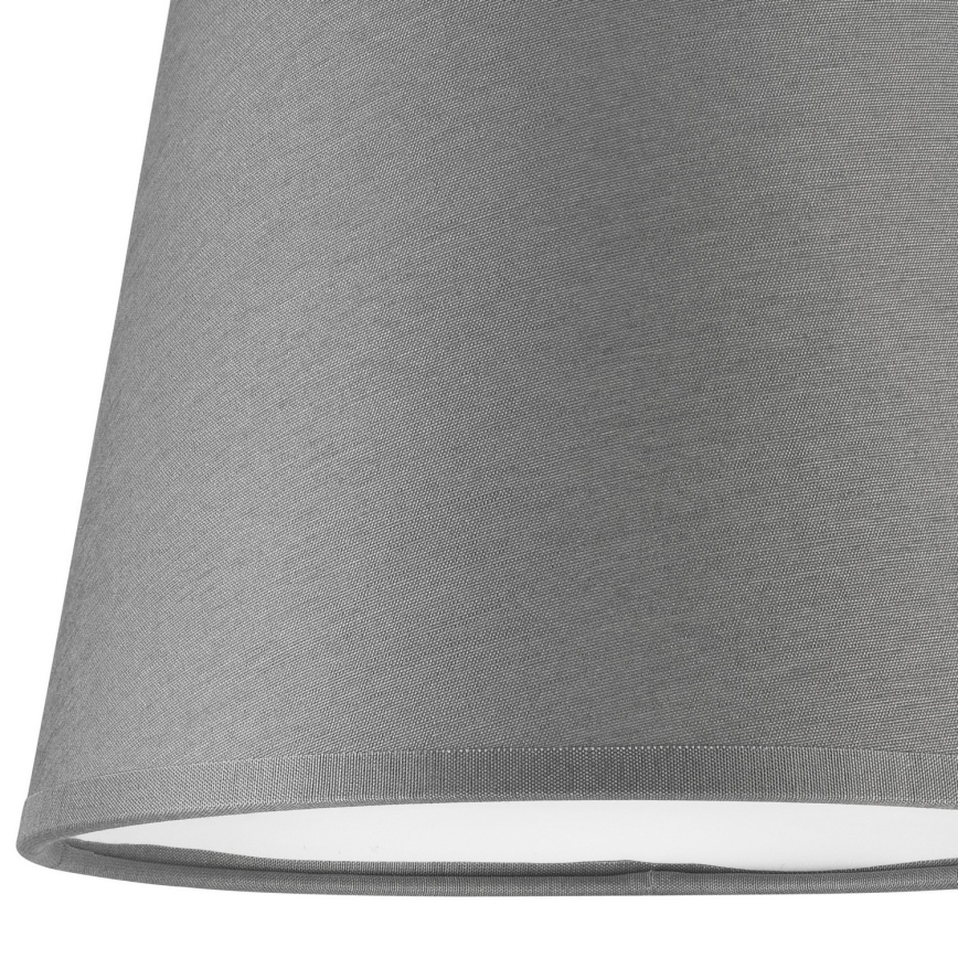 Vervangende lampenkap voor kroonluchter en wandlamp ELLIE E27 diameter 15 cm grijs