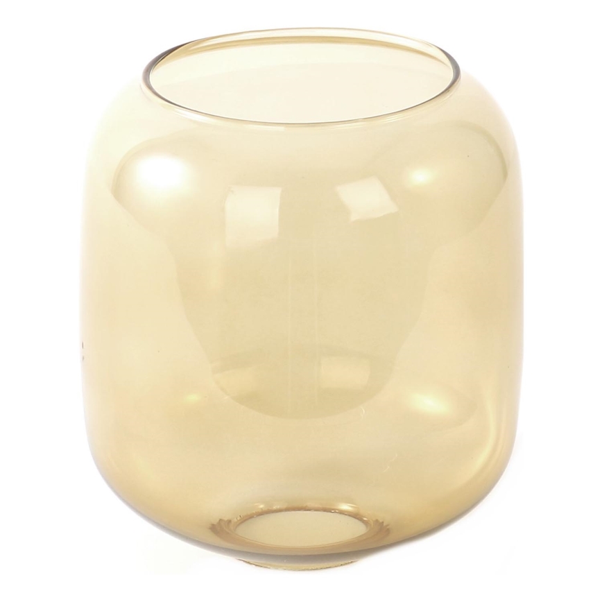 Reserveglas voor kroonluchter met E27-fitting, Ø 14 cm, rookbruin