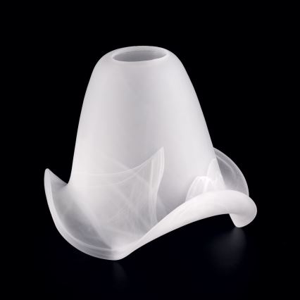 Vervangend glas voor SISI E14 kroonluchter en lamp, diameter 13 cm, wit