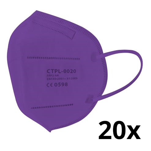 Respirateur Media Sanex FFP2 NR / KN95 violet 20pcs