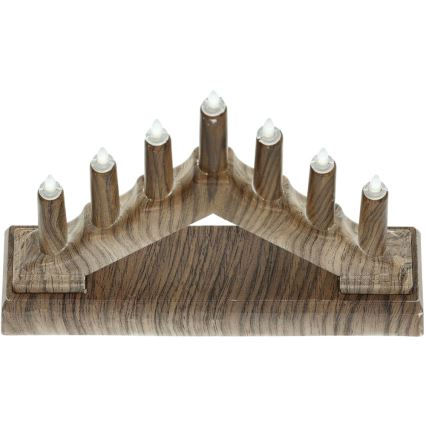 Chandelier de Noël LED 7xLED/2xAA blanc chaud