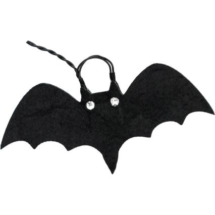 Decoratieve LED ketting HALLOWEEN 10xLED/2xAA/warm wit 1,3m vleermuizen