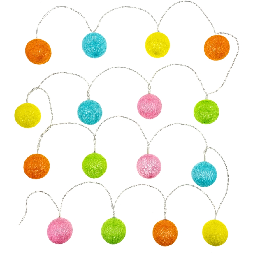 Decoratieve LED Lichtketting 16xLED/2xAA 3,3m warm wit