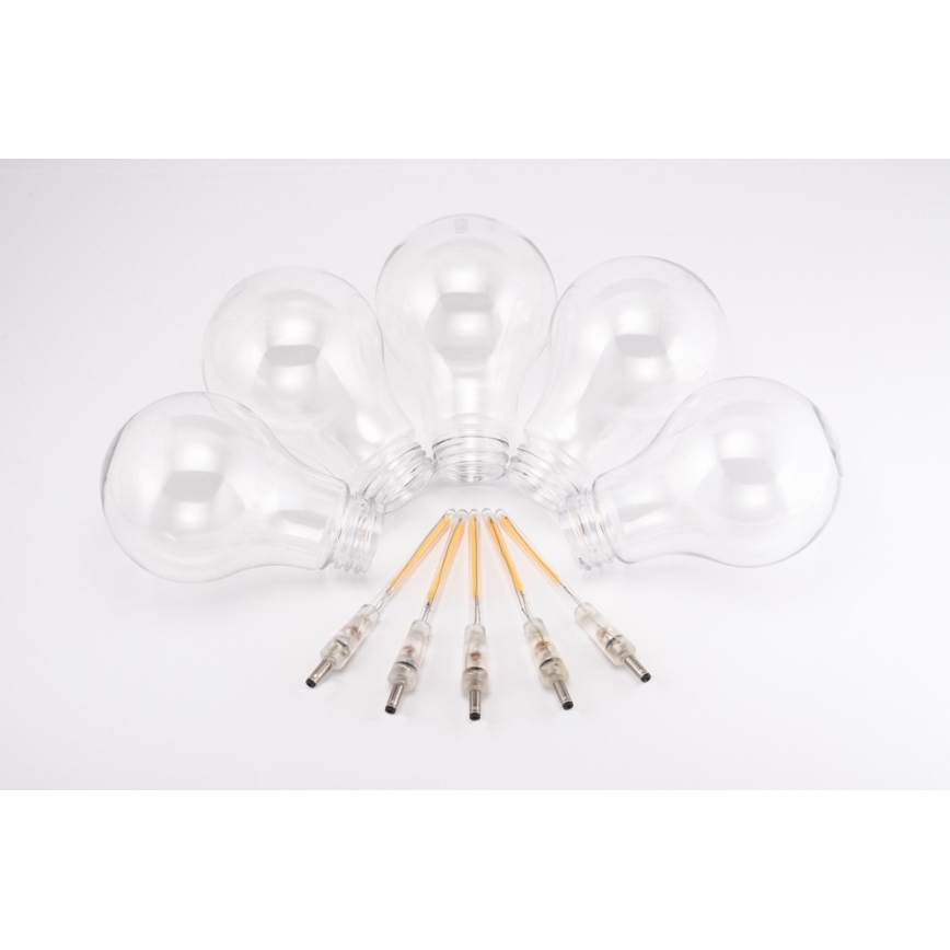 Decoratieve LED Lichtketting voor Buiten 10xA60 7,5m IP44 warm wit