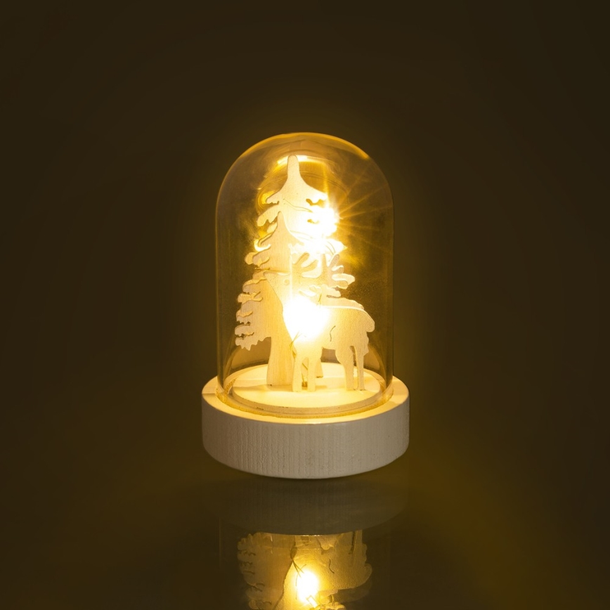 Décoration de noël 1xLED/1xCR2032 blanc chaud