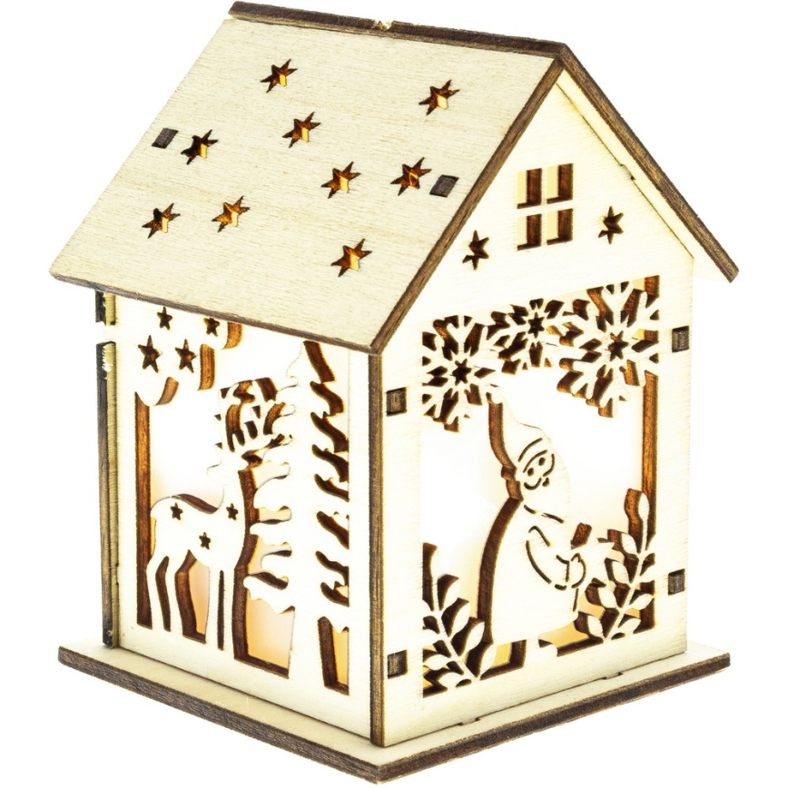 Décoration de noël 1xLED/2xLR44 blanc chaud